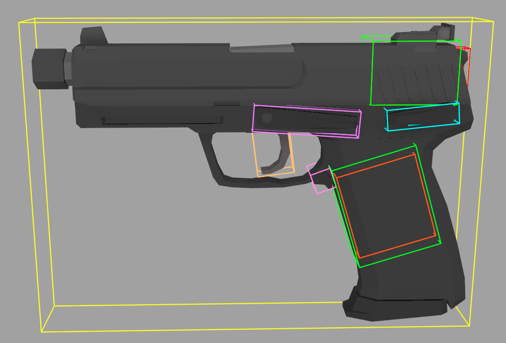 Low-Poly HK USP Weapon Rig Maya
