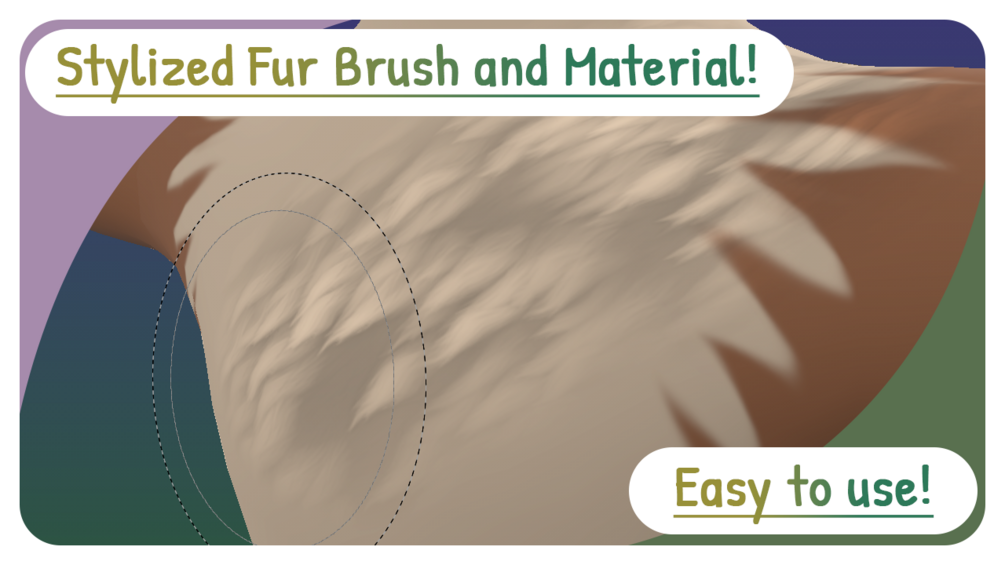 Stylised Fur Brush for Substance Painter