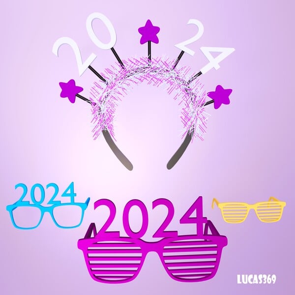 2024 New Year Celebration Headband/Glasses 『Free  』 