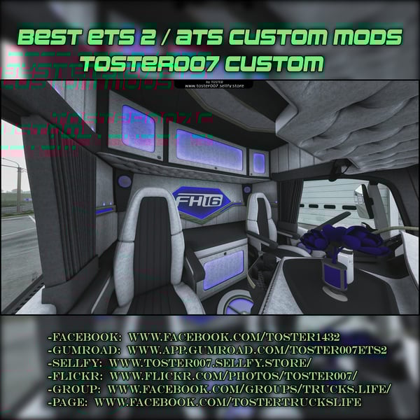 SANAX Interior Volvo FH5 2022 ETS 2 #2 OTHER COLORS by Toster007