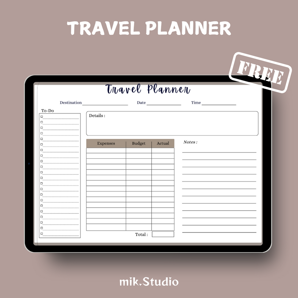 Travel planner free