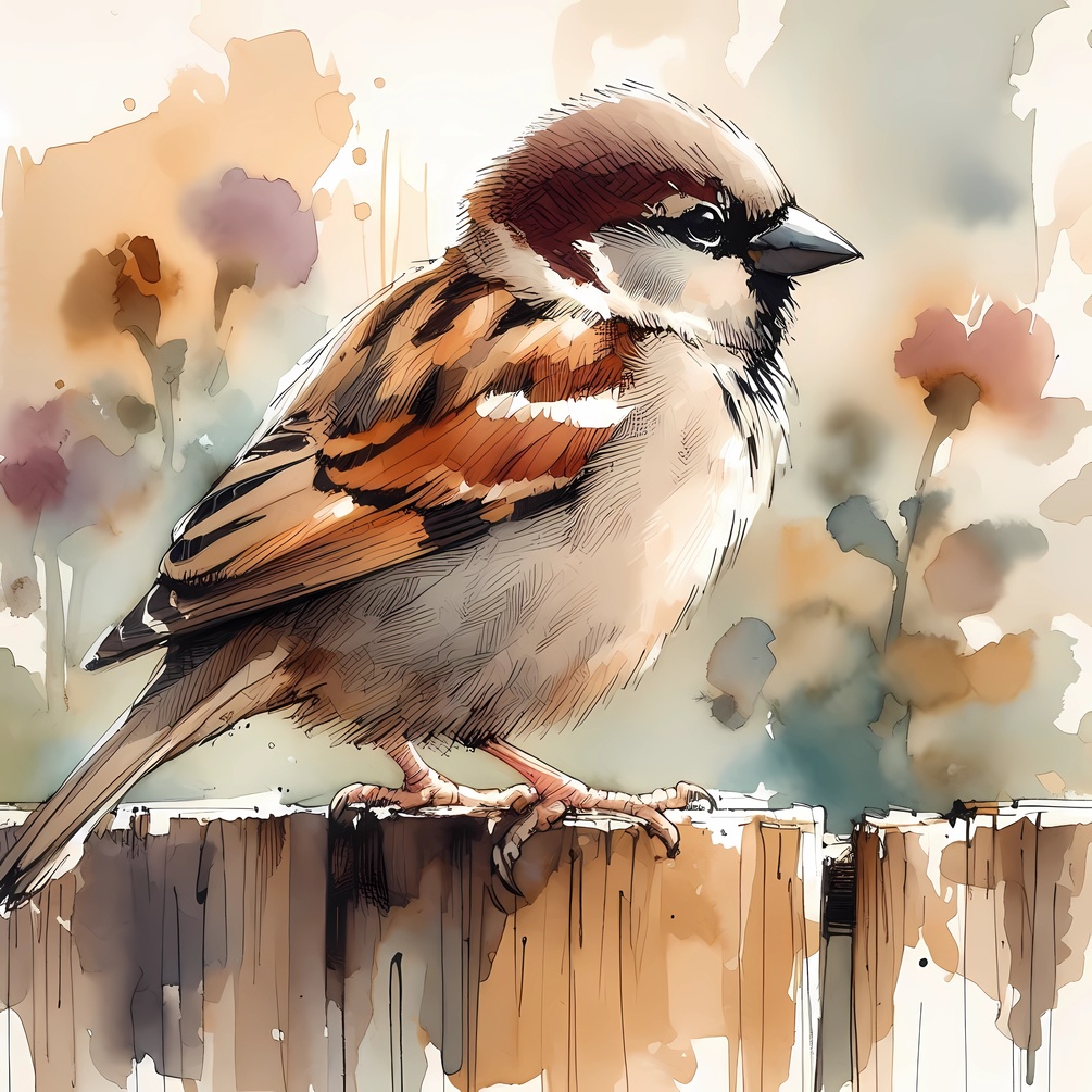 Birds of paradise watercolor art