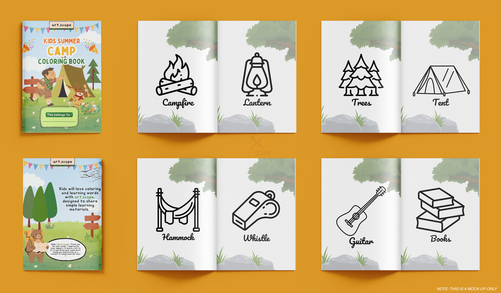 kids-summer-camp-coloring-book