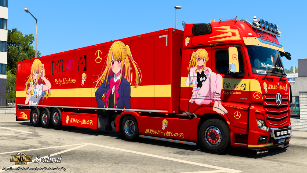 [ETS2] Ruby Hoshino | Oshi no Ko [Combo Skin] by Syahrul Itasha Truckstyling 痛トラック