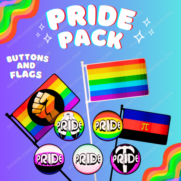 🏳️‍🌈 Pride Flag & Button Pack (VRChat Avatar Accessory)