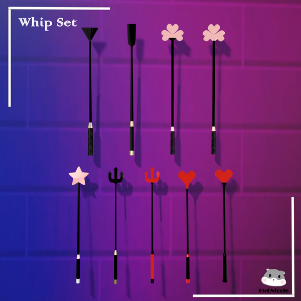 Whip Set (Rigged)
