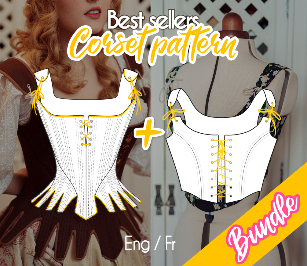 Corset Pattern Corset Sewing Patterns Victorian Corset Pattern Cottagecore  Stays Pattern Boned Corset Pattern PDF Sewing Pattern 