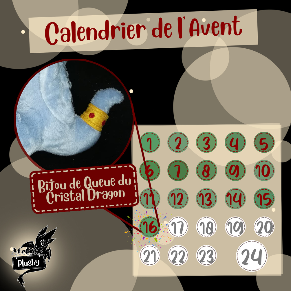 Day 16 Dragon Advent Calendar Cristal Dragon Tail Jewel