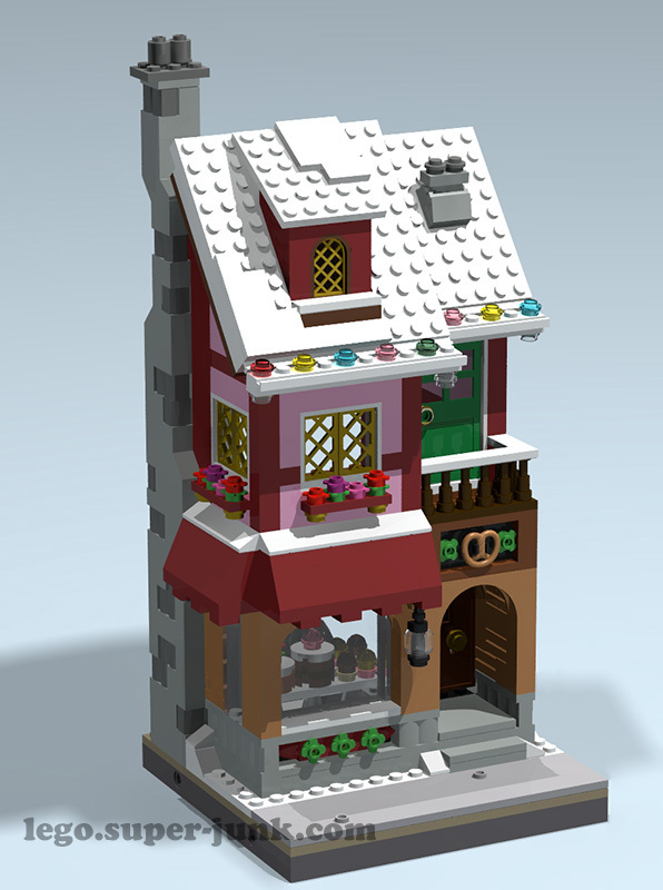 Custom Lego Winter Bakery Building Instructions