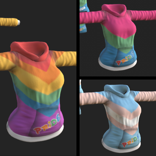 Free Ziva Pride Hoodie Textures