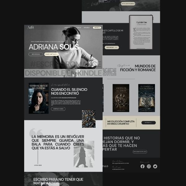 Momentum Writer Website | Canva Template