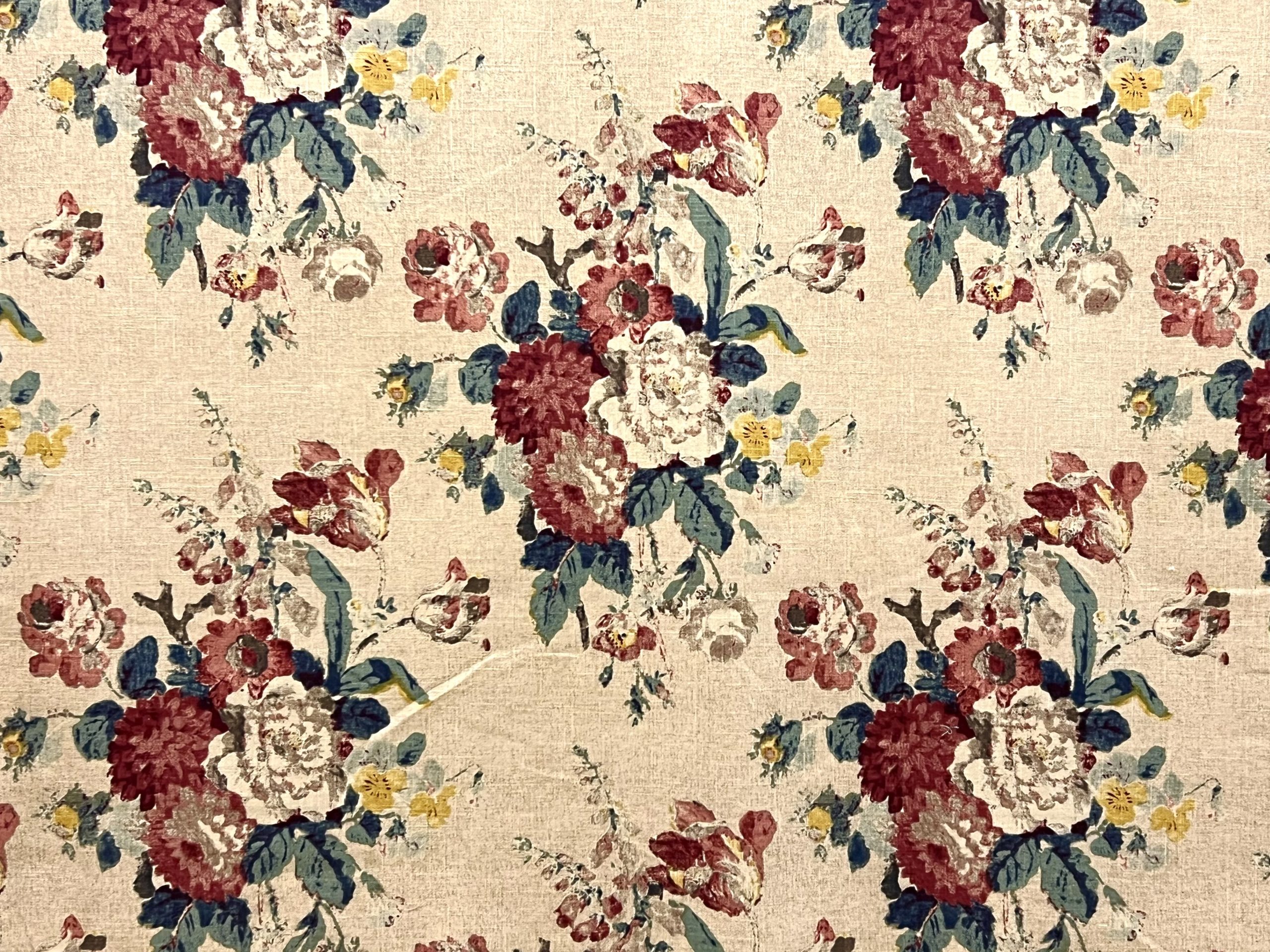 Nora Linen Floral Home Decor Fabric