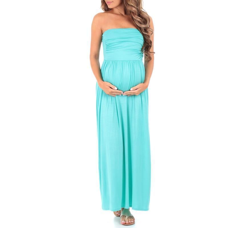 Strapless Maternity Dress | Maxi Maternity Dresses