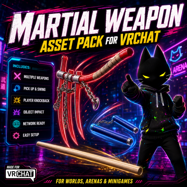 VRChat Martial Weapon World Assets preview