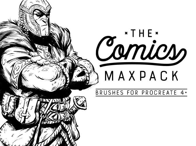 Vintage Comic Book Ink Brushes for Procreate