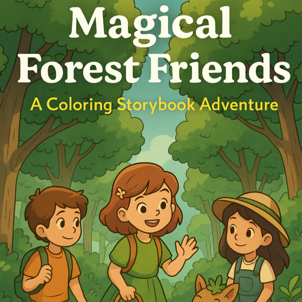 Magical Forest Friends Coloring Storybook