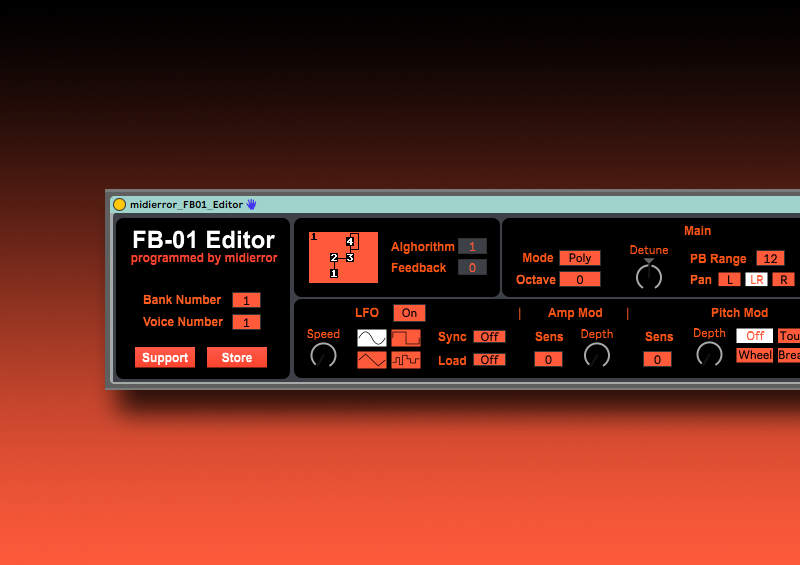 Yamaha FB-01 Editor [Max4Live]