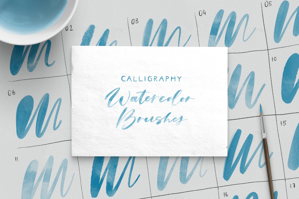 Aquarius Brush Pen  Lettering Brush for Procreate