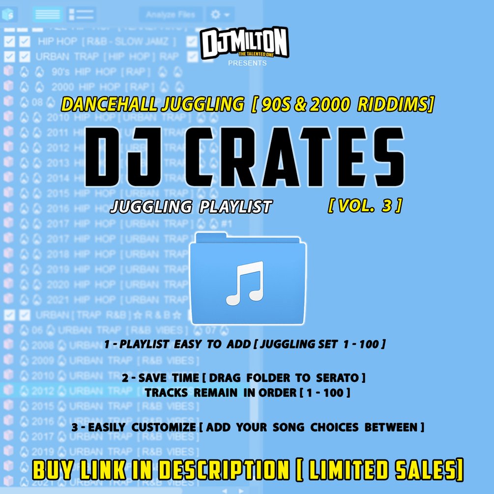 DJ CRATE [VOL. 3] DANCEHALL RIDDIMS HITS OF 90s & 2000