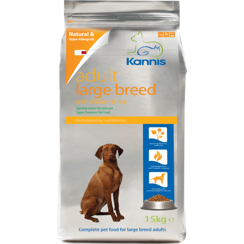Kannis™ Adult Large Breed Dry Dog Food - Chicken 15 Kg