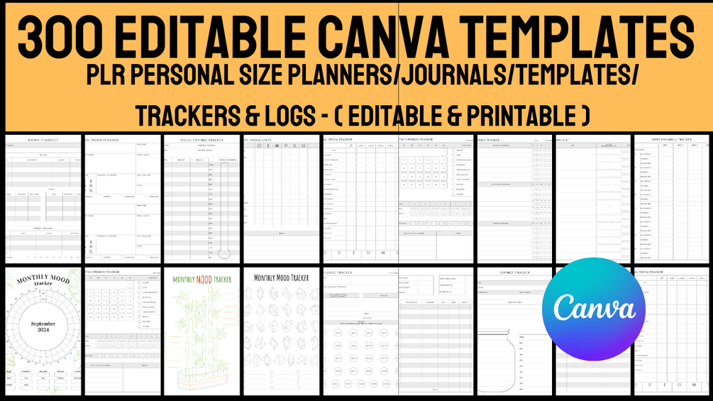 300 Editable Canva Templates