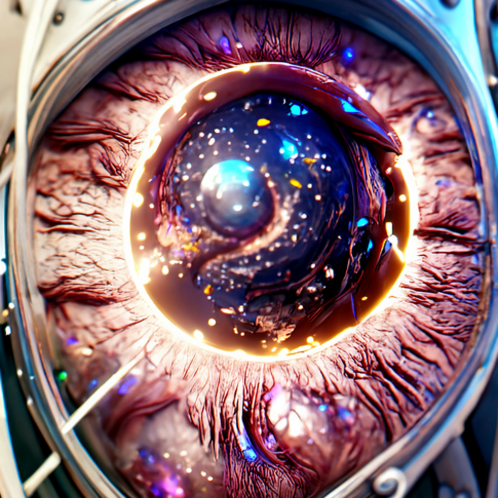 Galaxy eye iPhone wallpaper