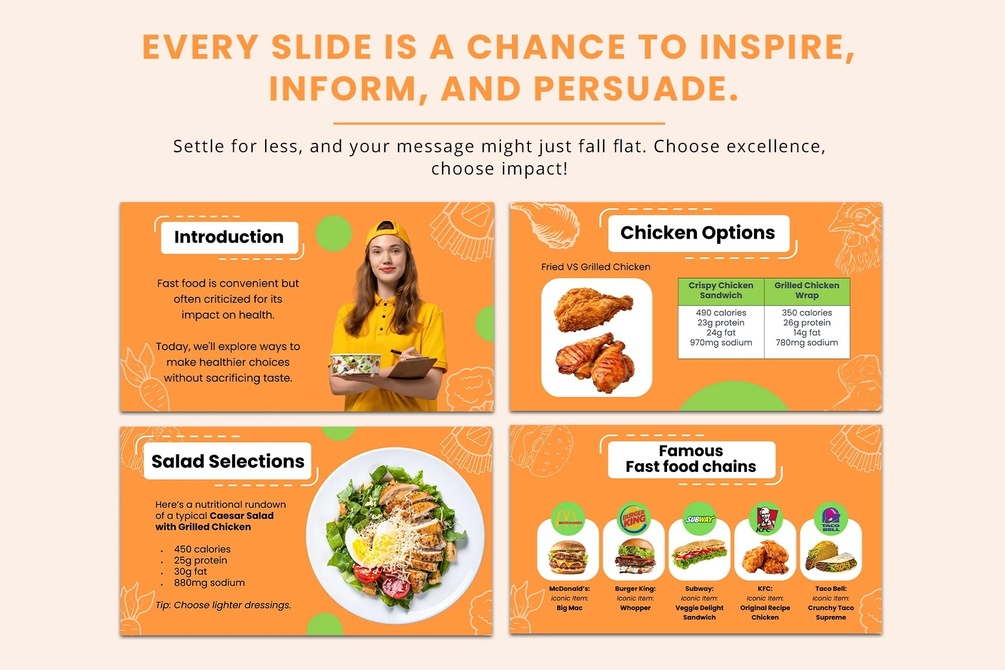 FAST FOOD PRESENTATION TEMPLATE