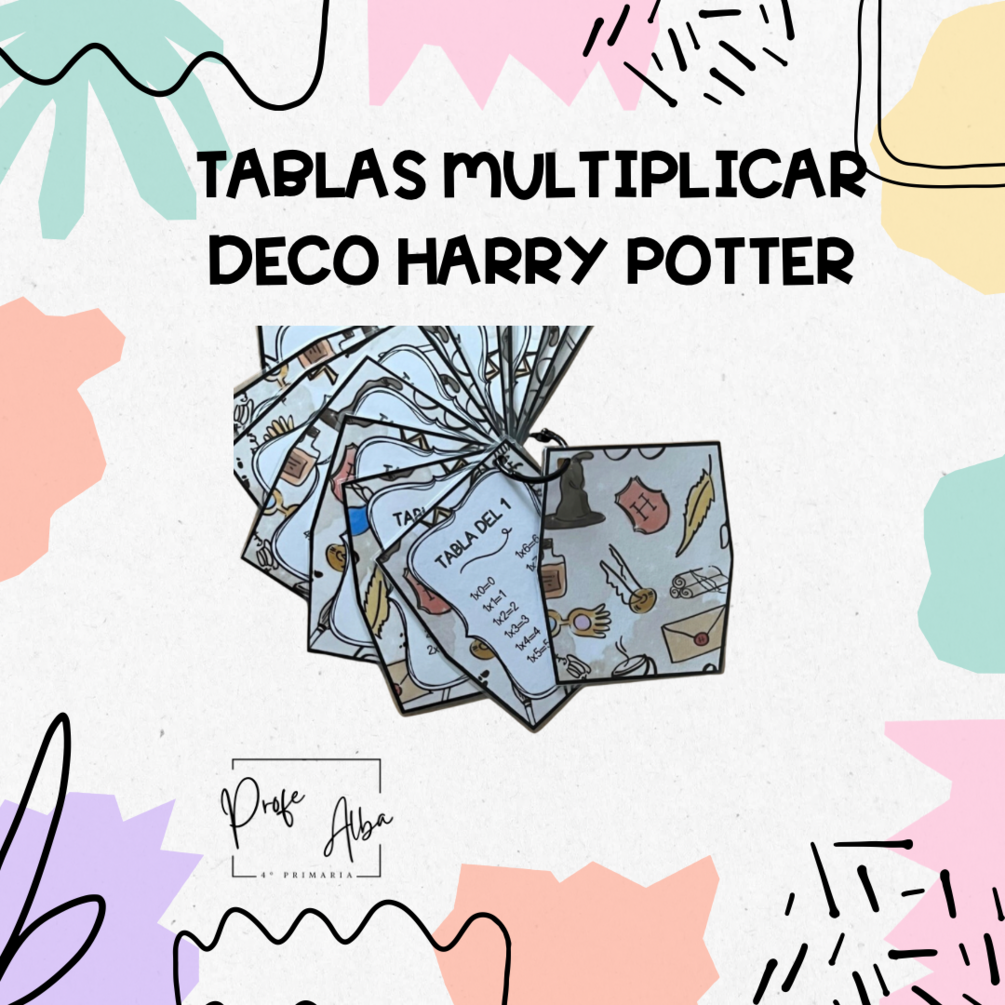 TABLAS DE MULTIPLICAR HARRY POTTER