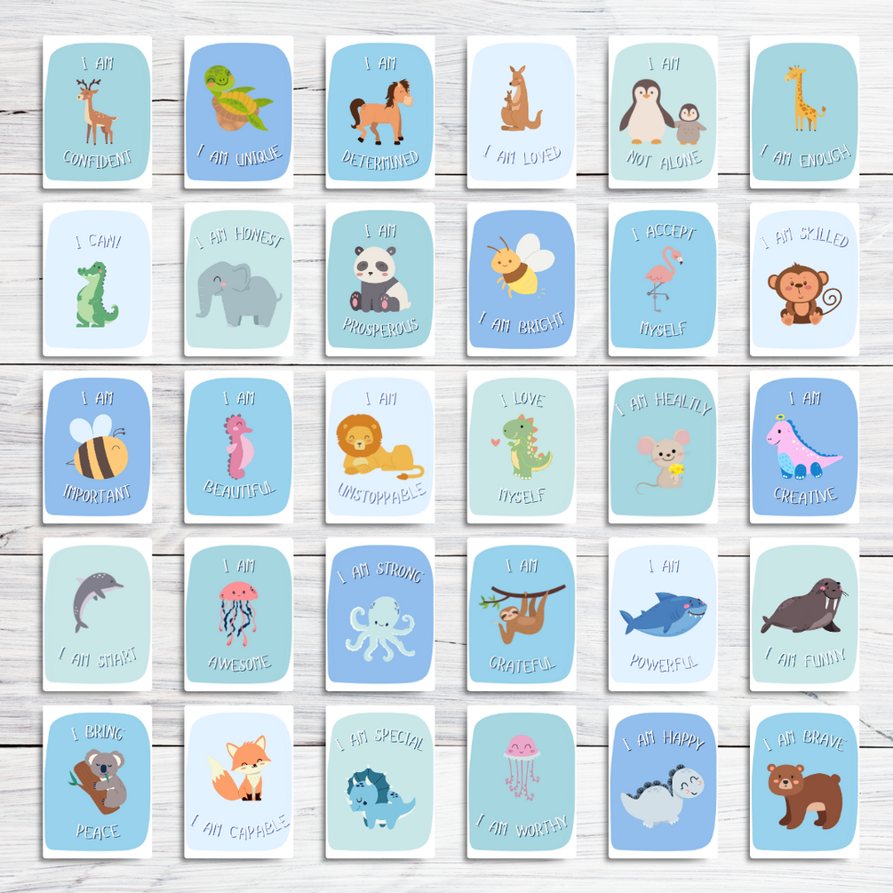 30 Printable Positive Affirmations Cards for Children in English ...