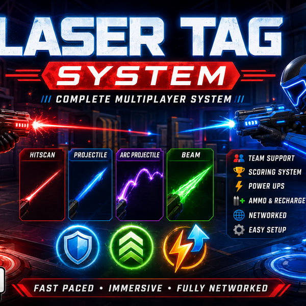 VRChat Laser Tag Plug n Play World Asset preview