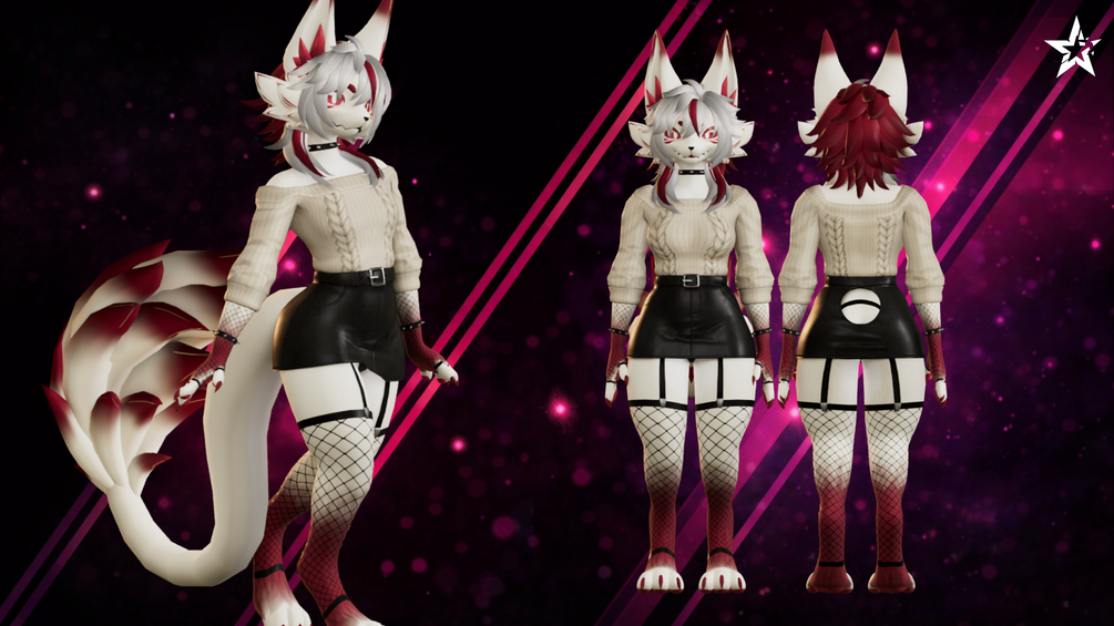 Casual Goth Novabeast showcase render 1