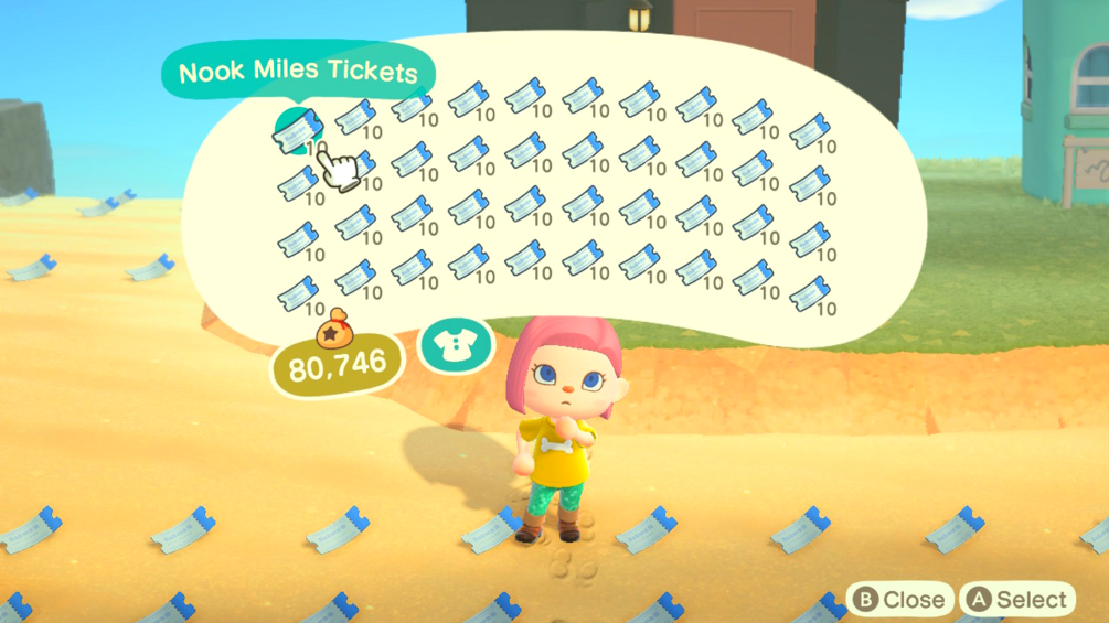 400 Nook Miles Tickets