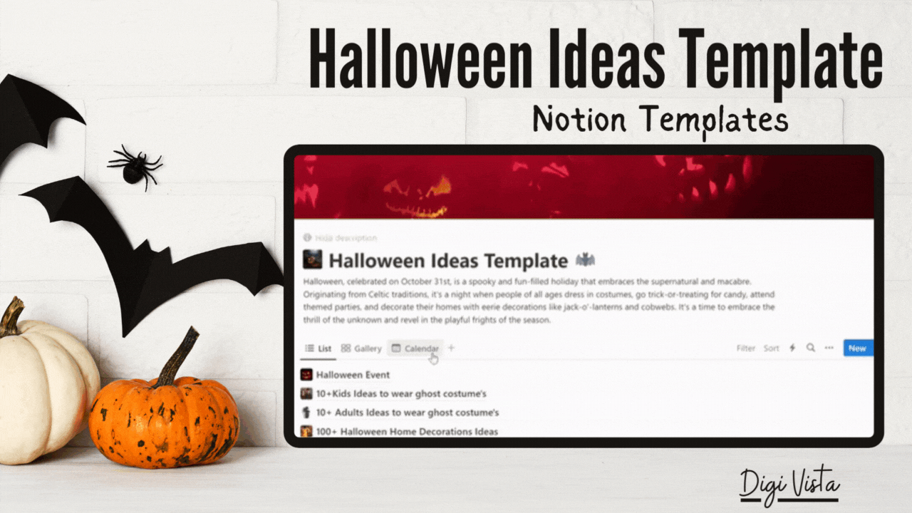 🎃 Halloween Ideas Template 🦇