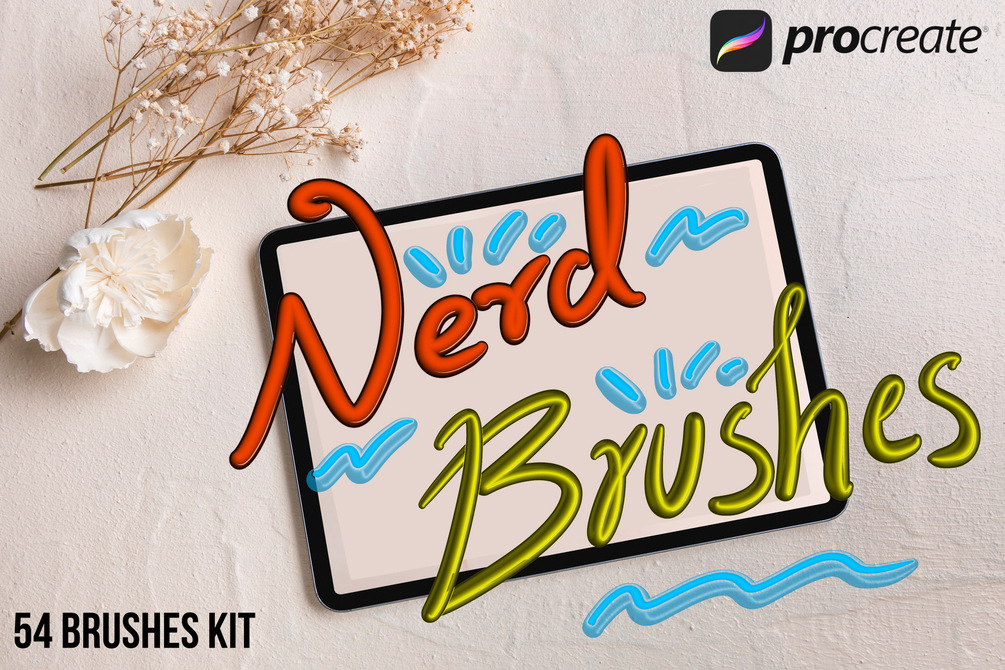 Procreate Brush Kit (54 fun brushes!)