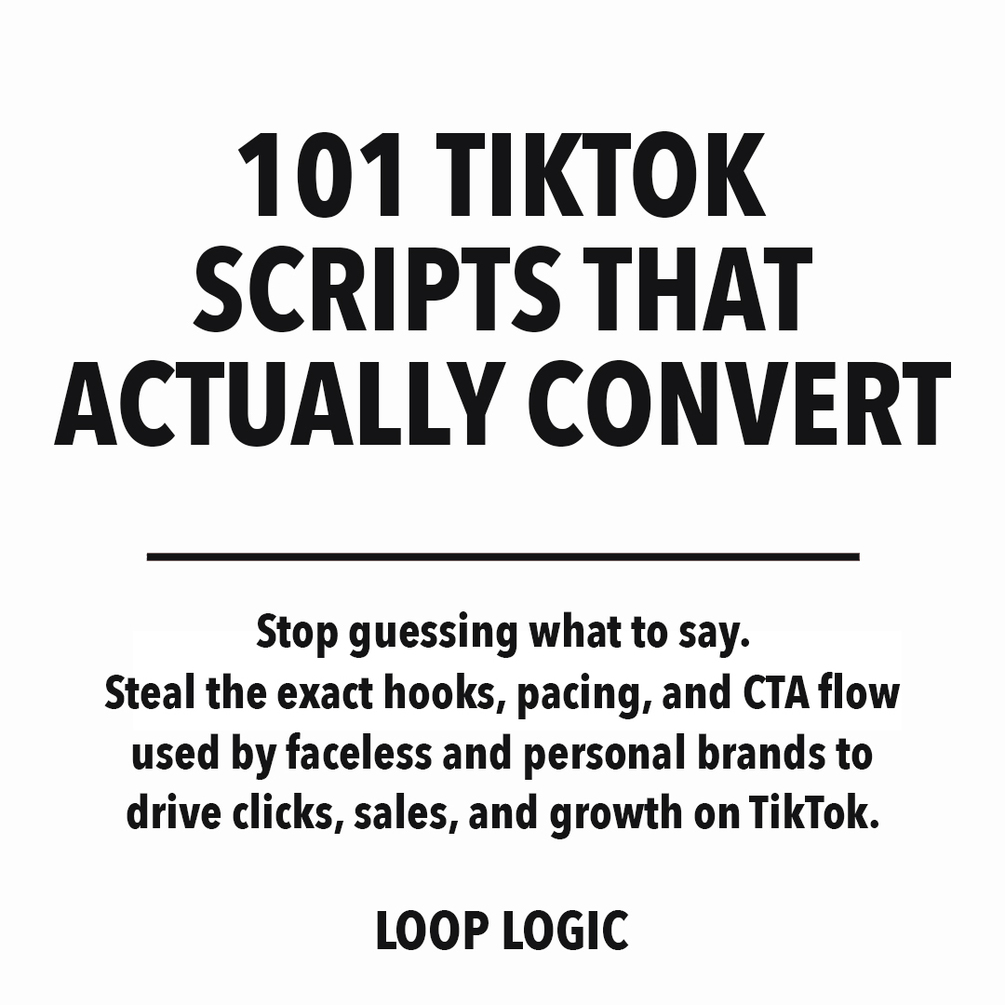 101 TikTok Scripts That Actually Convert