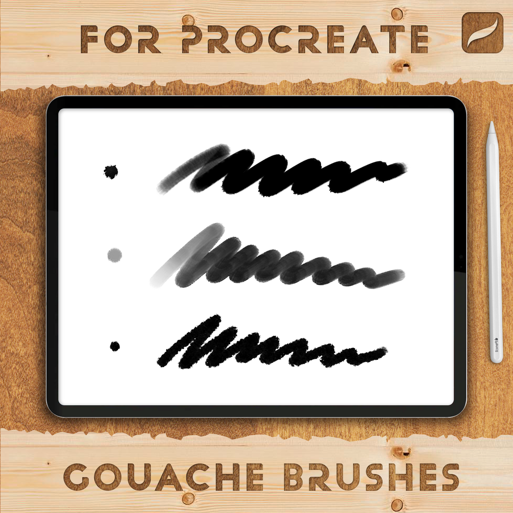 Free Gouache Brushes for Procreate