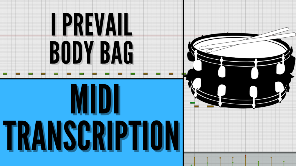 I Prevail Body Bag MIDI DRUMS TRANSCRIPTION