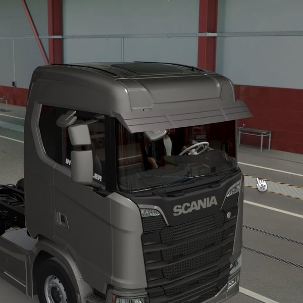 [sun visor tuning part] Scania 142 sunshield for NG by WC007 D3SIGN
