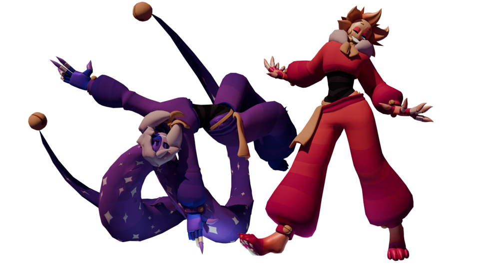 Moonfall & Sunflower (Stylized VRChat Daycare Attendant Avatar) by Metr0nome