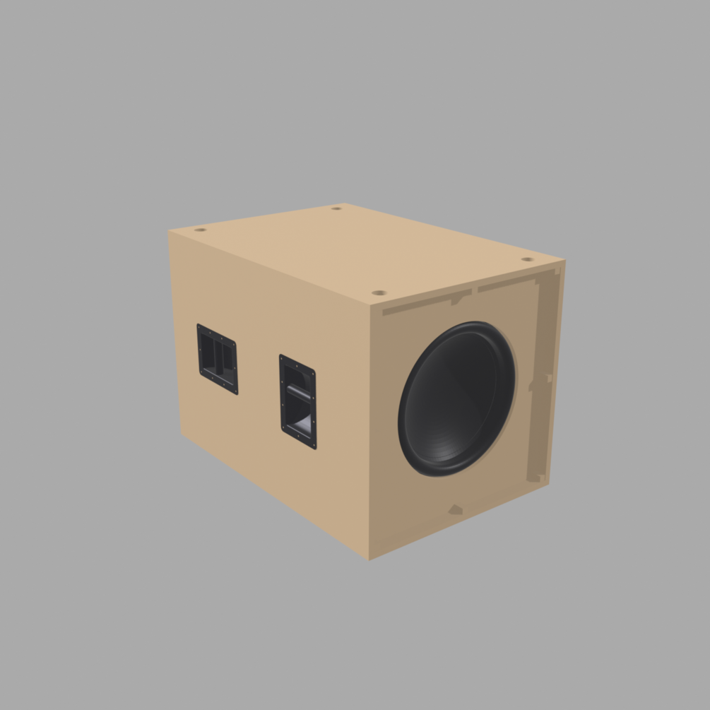 Finished subwoofer enclosure