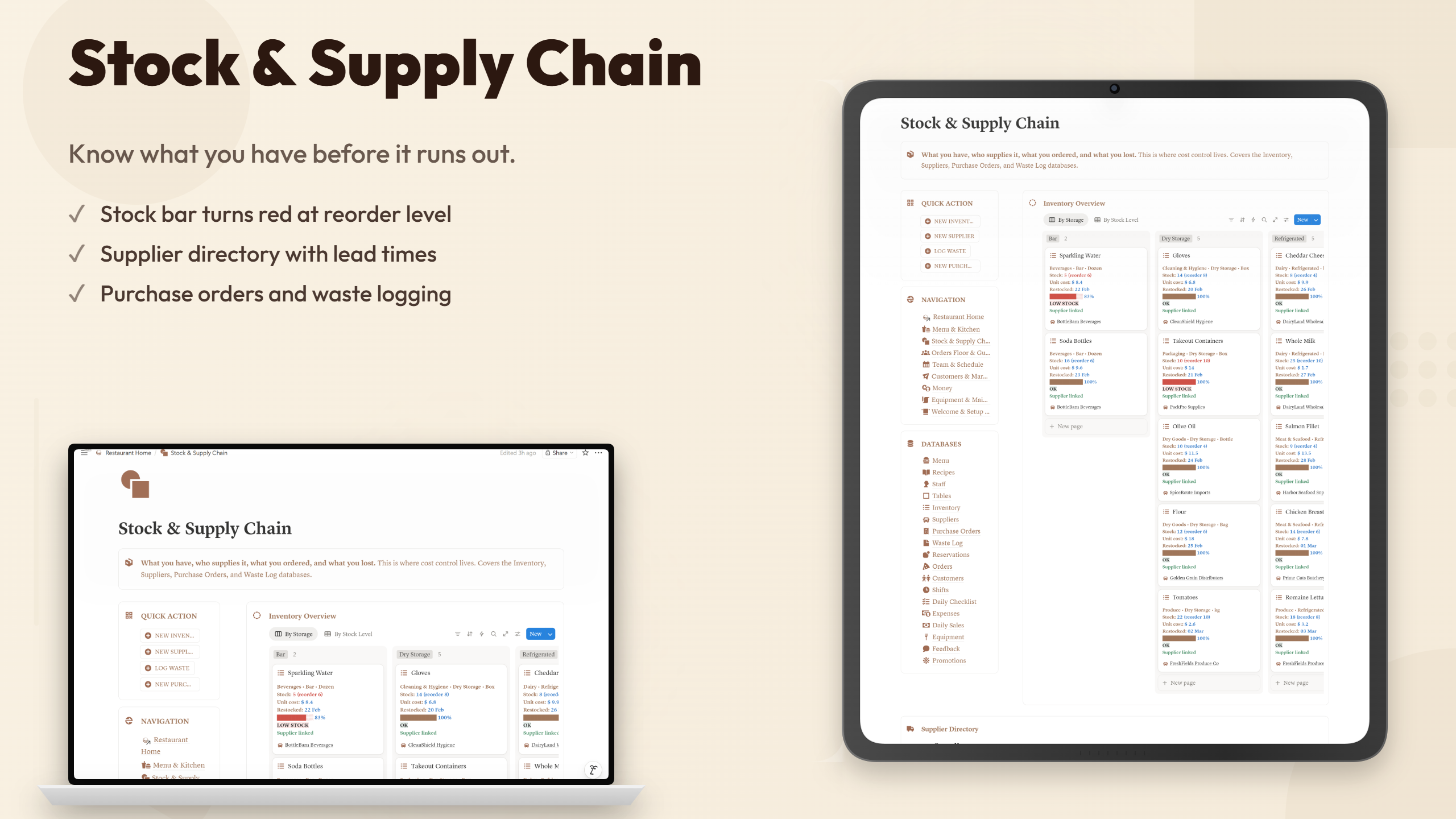 Restaurant OS - Menu, Inventory, Staff & Compliance - view 5