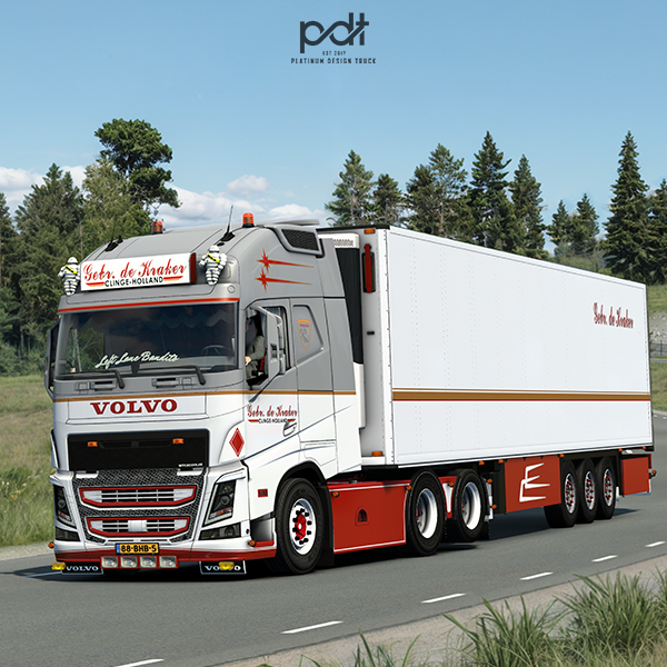 Volvo FH 500 + Trailer "Gebr.de Kraker" by PlatinumDesignTruck