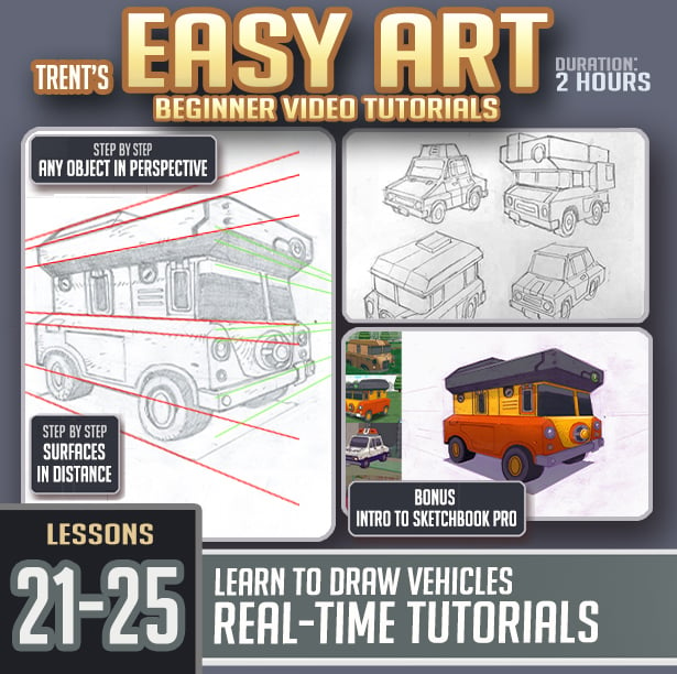 Easy Perspective Drawing for Beginners Tutorial Video