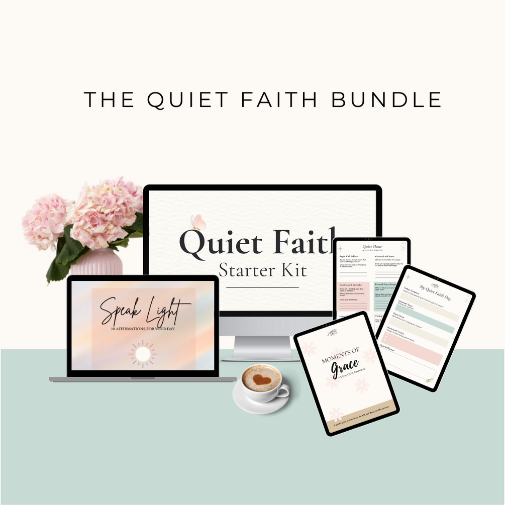 The Quiet Faith Bundle - (Canva Editable Devotionals + Printable Faith ...