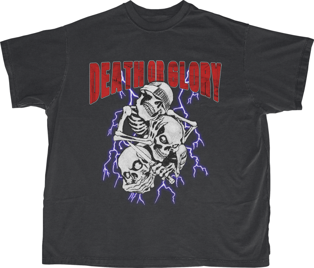 Small Funky Tee - Day of the Dead Skull - Black main image 1