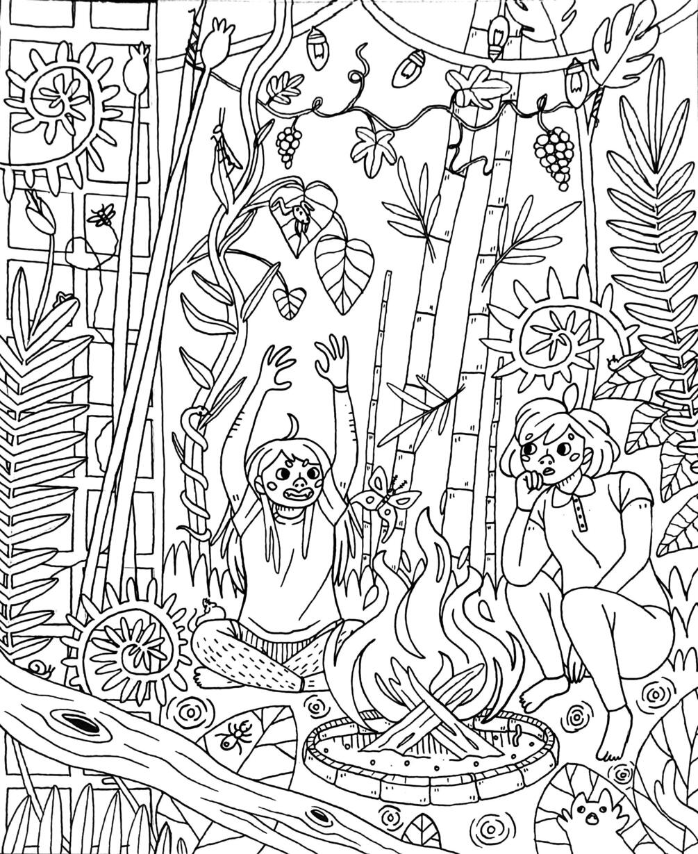 Greenhouse Coloring Page