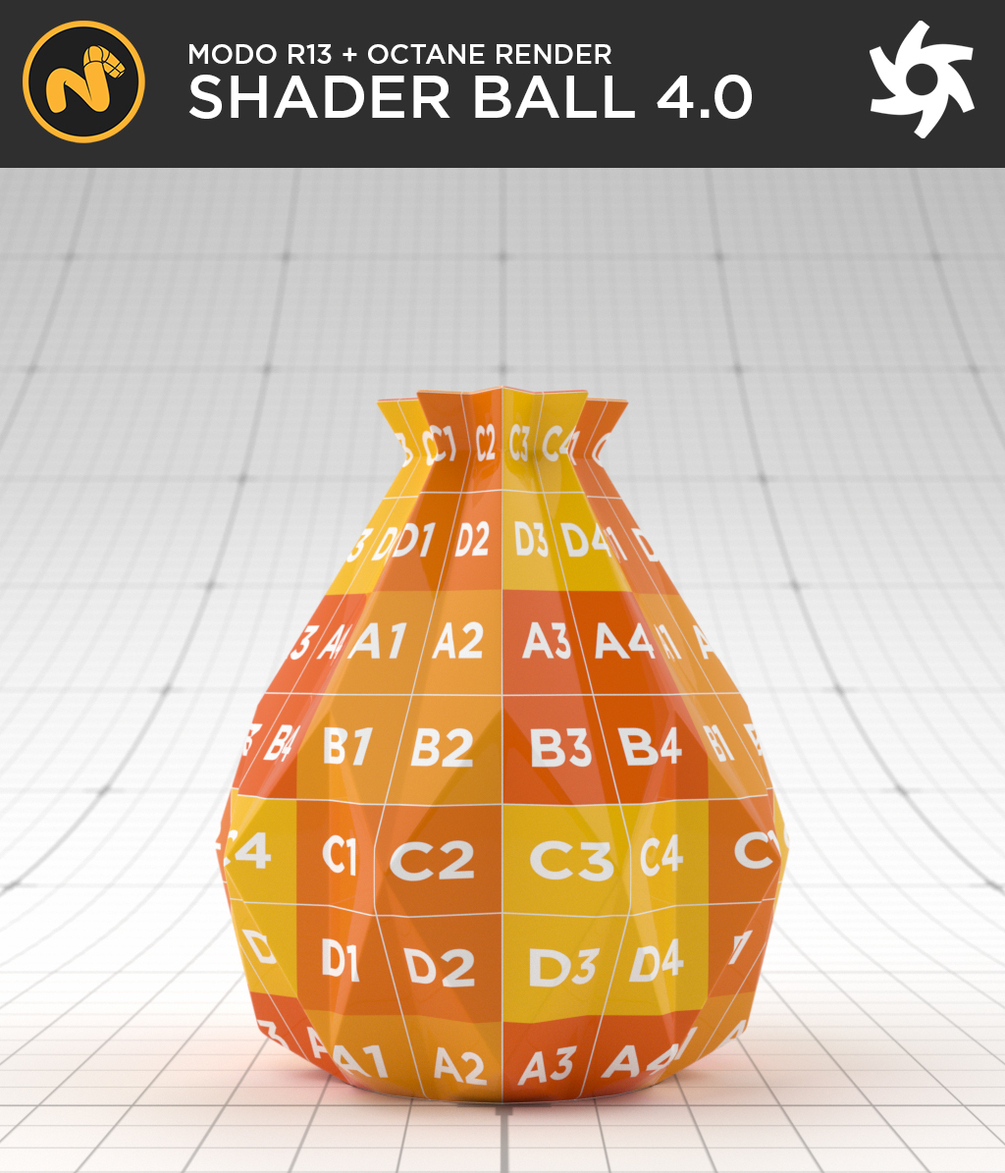 TStudio shader ball MODO Octane render V 4.0