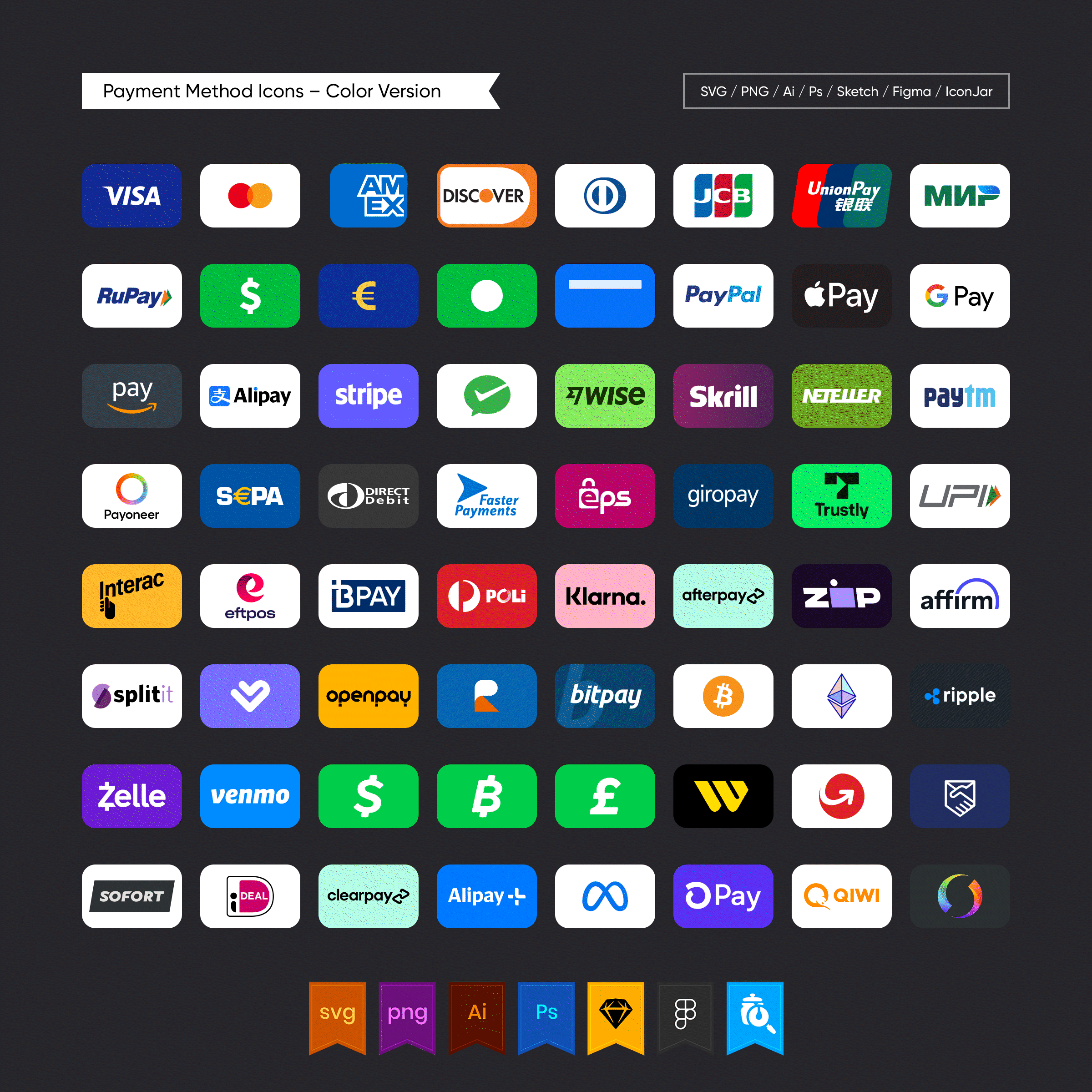 18 Credit Card, Debit Card and Payment Icons [Freebie] — Smashing Magazine