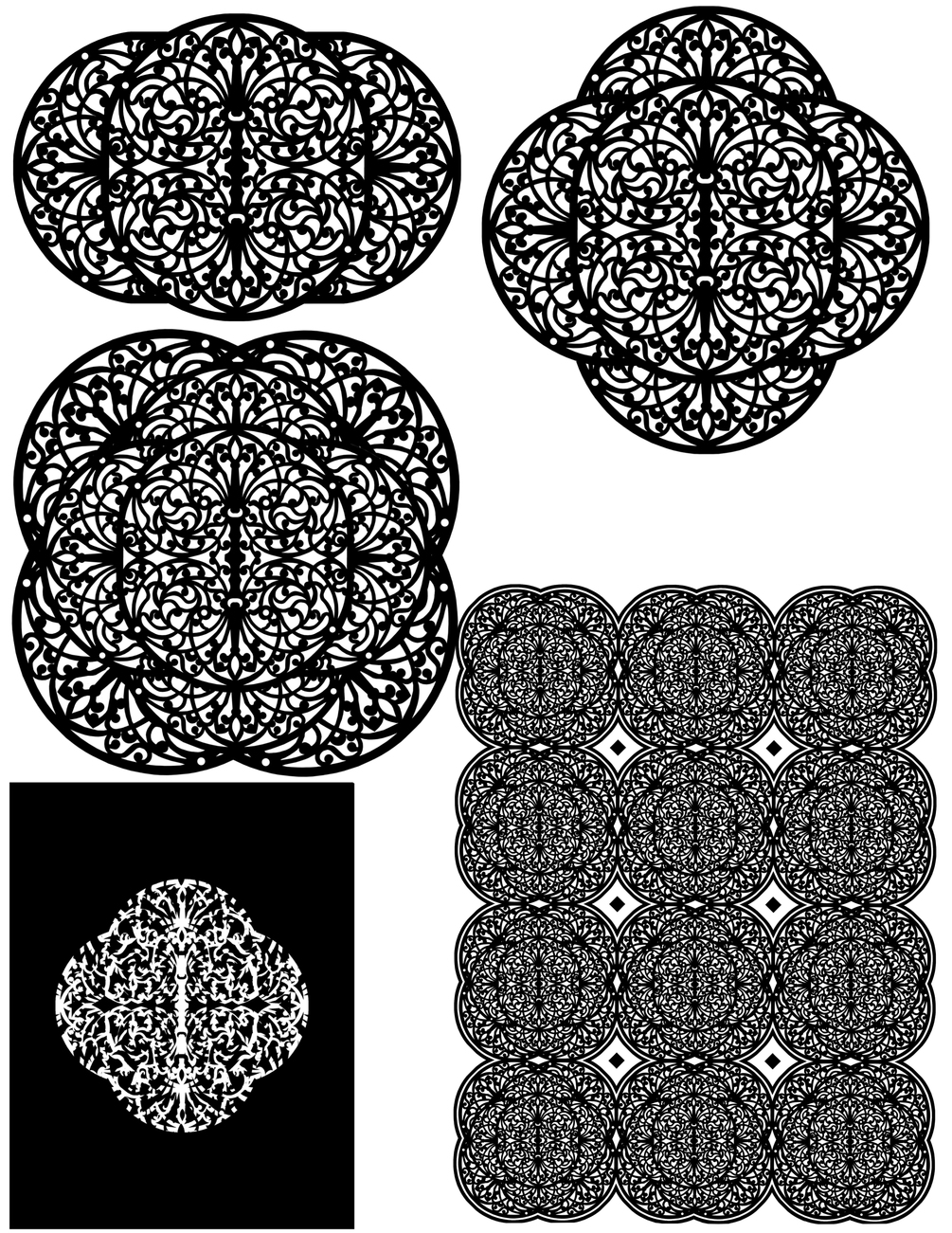 Decorative, Themed Brushes, Digital Brushes Tile 15