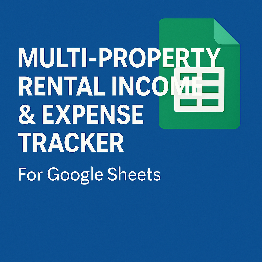 Multi property rental income expense tracker google sheets 